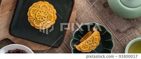 mid-autumn festival moon cake festival top view Mid-Autumn Festival Moon cake げっぺい 93800017