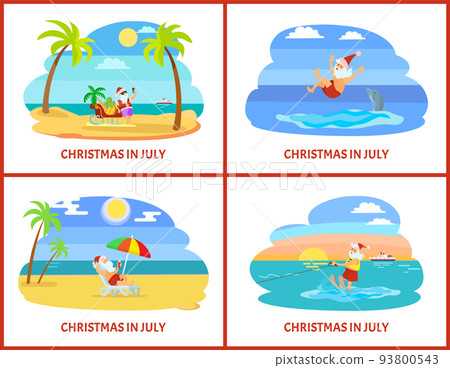 Christmas in July Celebration of Holiday in Summer 93800543