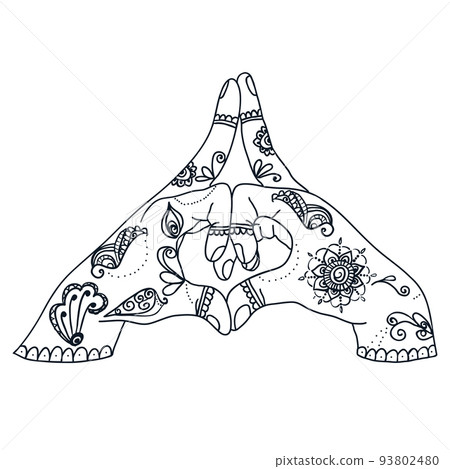 Kalesvara mudra yoga gesture women hands isolated background Kalesvara mudra yoga gesture women hands isolated background 93802480