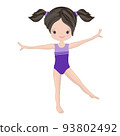 Clipart Cute Girl Gymnast Gym 93802492