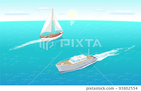 Modern Yachts Marine Nautical Personal Ship Icon Modern Yachts Marine Nautical Personal Ship Icon 93802554