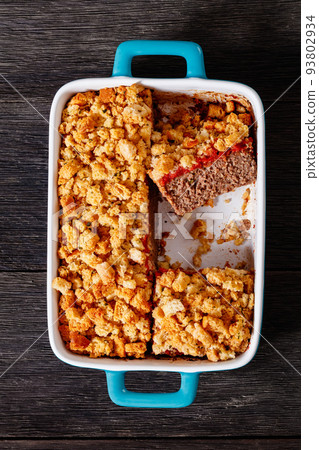 Meatloaf and Stuffing Casserole ground beef dinner Meatloaf and Stuffing Casserole ground beef dinner 93802934