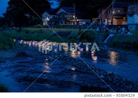 Kaga Yuzen Lantern Lantern Night Scenery 93804329