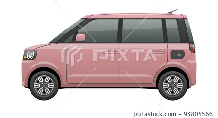 Illustration of a car seen from the side (EV light height wagon) Illustration of a car seen from the side (EV light height wagon) 93805566