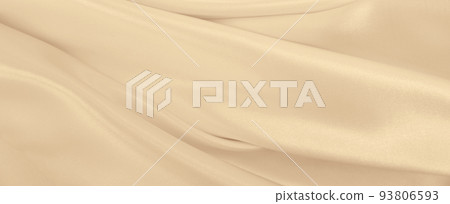 Smooth elegant golden silk or satin luxury cloth texture as wedding background. Luxurious background design. In Sepia toned. Retro style 93806593