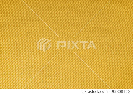 Texture of yellow fabric diagonal weave pattern. Decorative textile background 93808100