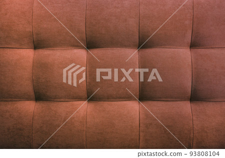 Brown suede leather background, classic checkered pattern for furniture, wall, headboard Brown suede leather background, classic checkered pattern for furniture, wall, headboard 93808104