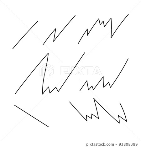 Doodle lines, vector illustration on a white background Doodle lines, vector illustration on a white background 93808389