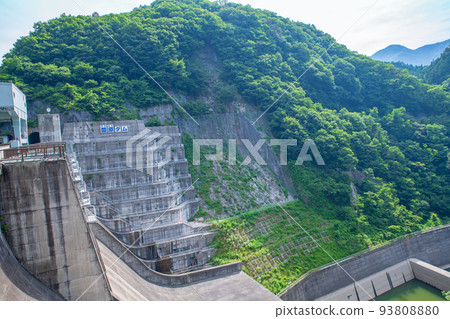 Sonohara Dam, Lake Sonohara, early summer scenery 93808880