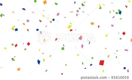 simple and colorful confetti illustration 93810058