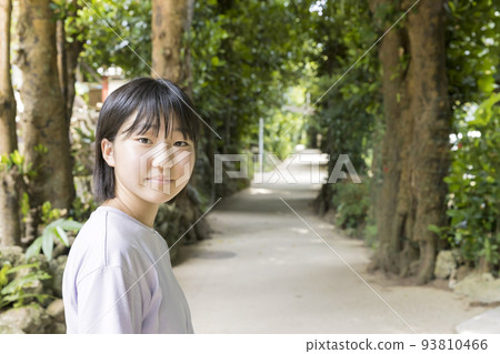 孩子們在備色的福木樹上漫步 93810466