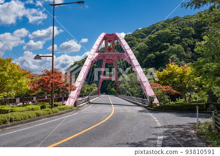 Motoyama Bridge in Nichinan Town, Tottori Prefecture 93810591