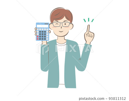 有計算器的年輕人 有計算器的年輕人 93811312