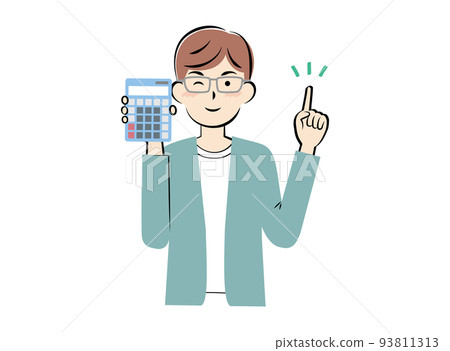 有計算器的年輕人 有計算器的年輕人 93811313