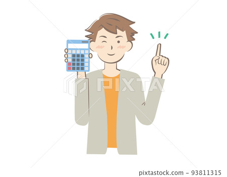 有計算器的年輕人 有計算器的年輕人 93811315
