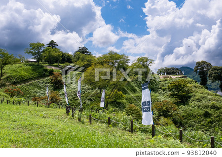 夏季從月山戶田城遺址的騎馬場看 夏季從月山戶田城遺址的騎馬場看 93812040