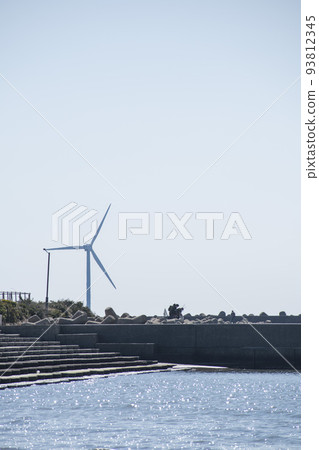 千葉海岸附近的風電場 千葉海岸附近的風電場 93812345