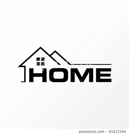 Simple and unique letter or word HOME with double roof house image graphic icon logo design abstract concept vector stock. Can be used as symbol related to property or construction Simple and unique letter or word HOME with double roof house image graphic icon logo design abstract concept vector stock. Can be used as symbol related to property or construction 93812584