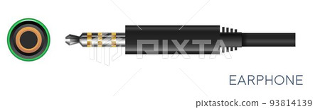 Earphone type of connectors, phone jack vector Earphone type of connectors, phone jack vector 93814139