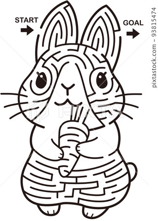 兔子迷宮單色 93815474