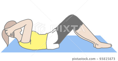 Woman crunching 93815873