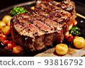 grilled rib eye steak 93816792