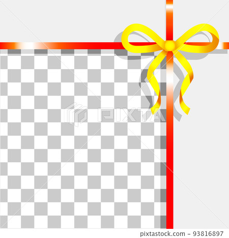 Ribbon Bow with Transparent Background Banner Ribbon Bow with Transparent Background Banner 93816897