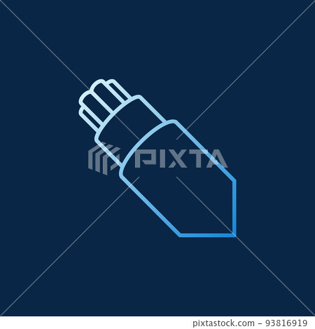 Optical Fiber Breakout Cable vector colored linear icon 93816919