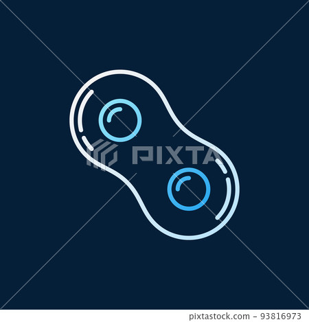 Human Cell Molecule vector colored linear icon... - Stock Illustration ...