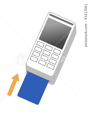 卡支付終端插畫 卡支付終端插畫 93817061