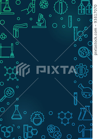 Chemistry vertical vector linear colorful concept banner Chemistry vertical vector linear colorful concept banner 93817070