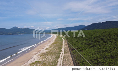 Drone photography of Higashinohama beach 93817153