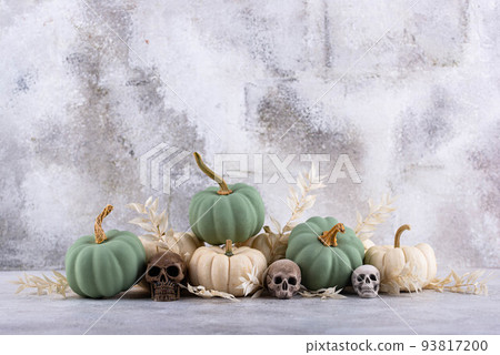 Elegant Halloween with white pumpkin 93817200