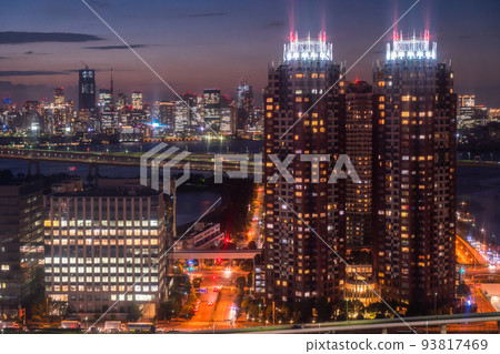 "Tokyo" Tokyo Bay Area / City Night View "Tokyo" Tokyo Bay Area / City Night View 93817469