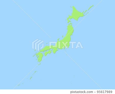 Large size map of Japan shaded cropping allowed Large size map of Japan shaded cropping allowed 93817989