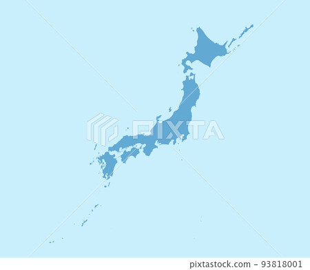 Large size map of Japan No shadows Trimming allowed 93818001