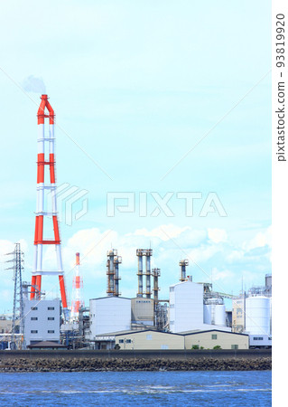 四日市市的風景，工廠設施的綜合體 93819920