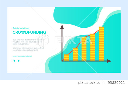 Crowdfunding Timeline Scale with Infographics 93820021