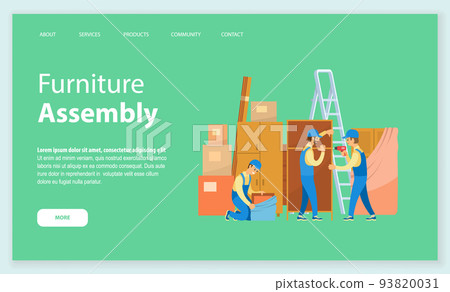 Furniture Assembly Unpacking and Installing Items 93820031