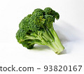 raw broccoli isolated on white background  93820167