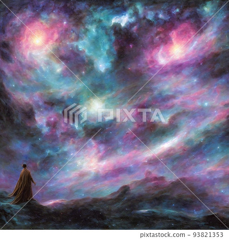 Colorful nebulas, galaxies and stars in deep space. 93821353