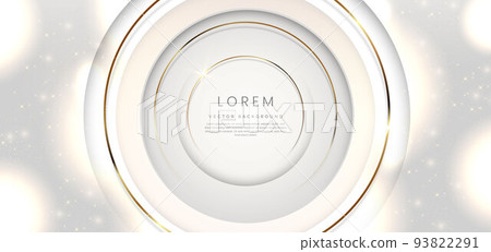 Abstract gold circles lines overlapping on grey background. with lighting effect sparkle. Template premium award design. Abstract gold circles lines overlapping on grey background. with lighting effect sparkle. Template premium award design. 93822291
