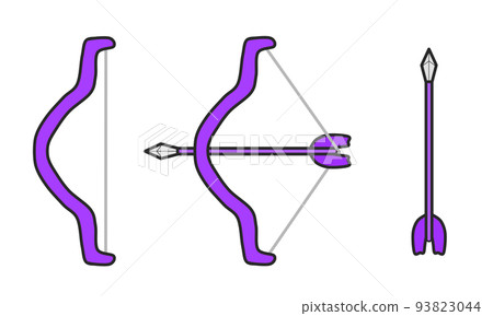 Bow and arrow (purple) 93823044