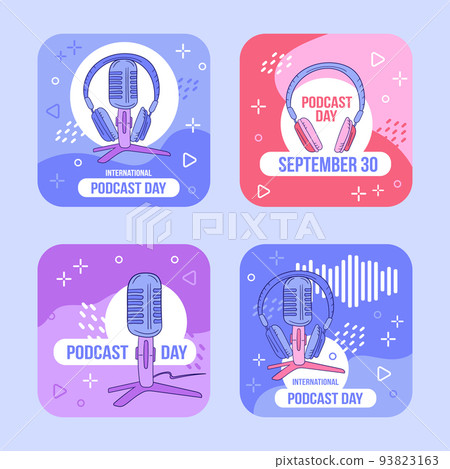 Vector illustration of International Podcast Day on September 30th Vector illustration of International Podcast Day on September 30th 93823163