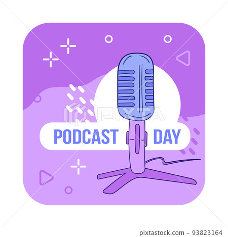 Vector illustration of International Podcast Day on September 30th Vector illustration of International Podcast Day on September 30th 93823164