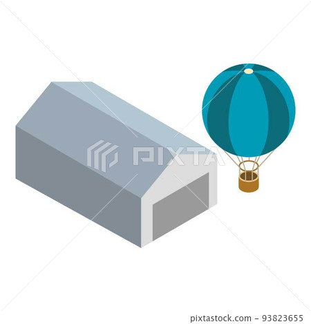 Air balloon icon, isometric style Air balloon icon, isometric style 93823655