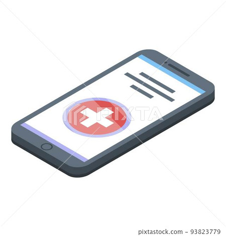Call medical aid icon, isometric style Call medical aid icon, isometric style 93823779