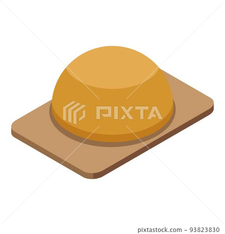 Flour bread icon, isometric style Flour bread icon, isometric style 93823830