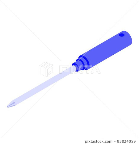 Screwdriver icon, isometric style 93824059