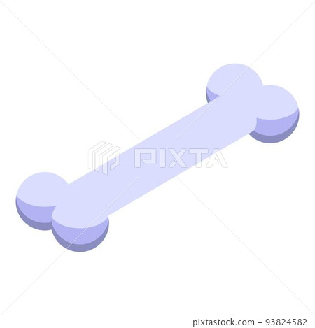 Corgi dog bone icon, isometric style Corgi dog bone icon, isometric style 93824582
